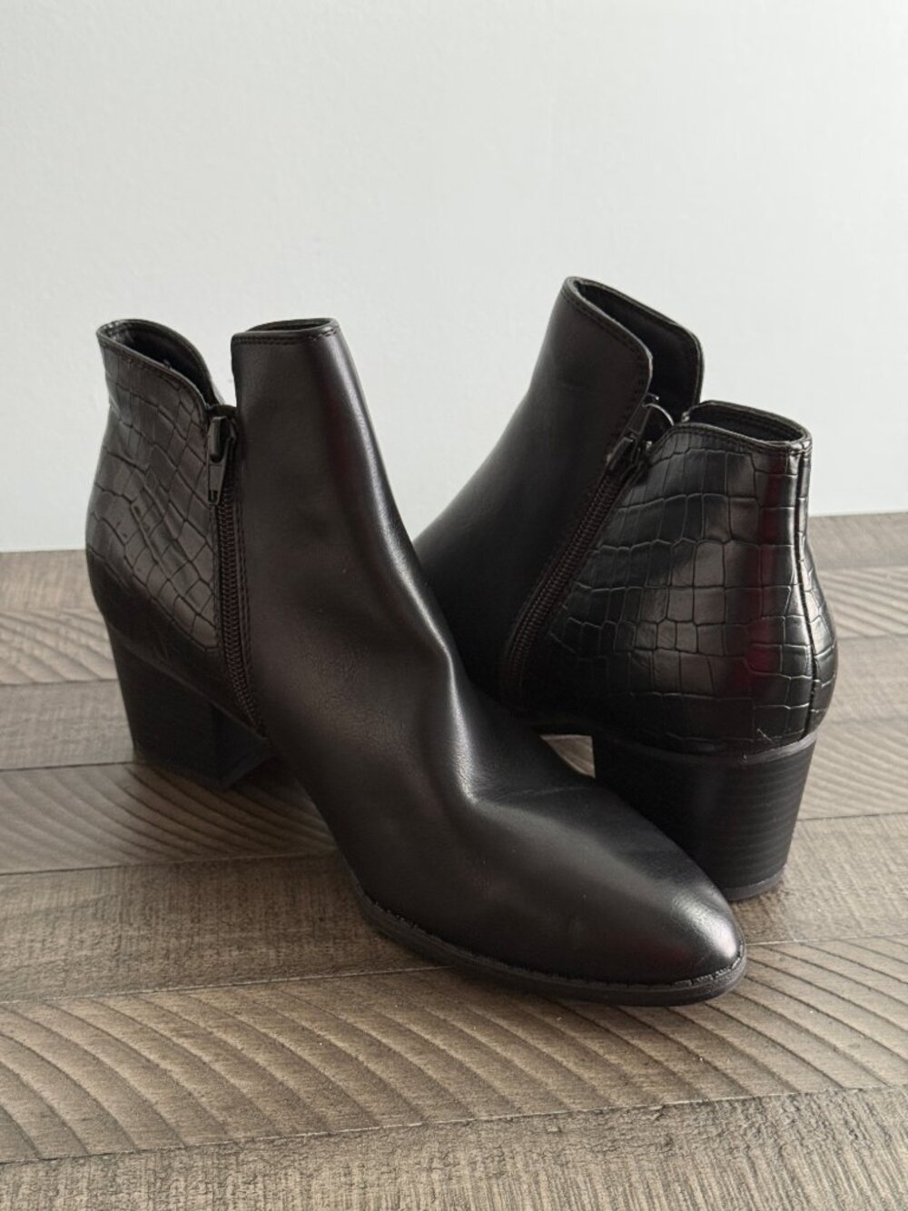 Kim Rogers Black Ankle Boots - Nepturn Booties - Women's Size 8.5M - Picture 6 of 10